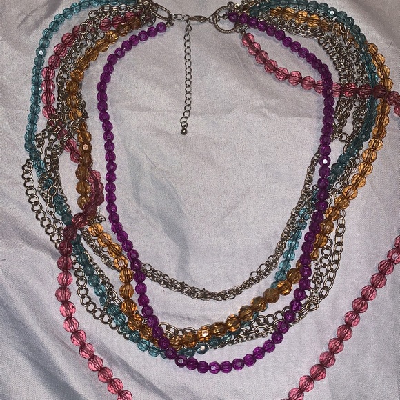 Lovely 9 strands of Beads and Chains - Picture 4 of 4